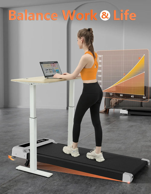 Load image into Gallery viewer, Walking Pad with Incline, Walking Pad Treadmill 2 in 1 Walking Pad for Walking and Jogging, 2.5HP Compact Treadmill for Home Office with Remote Control, LED Display
